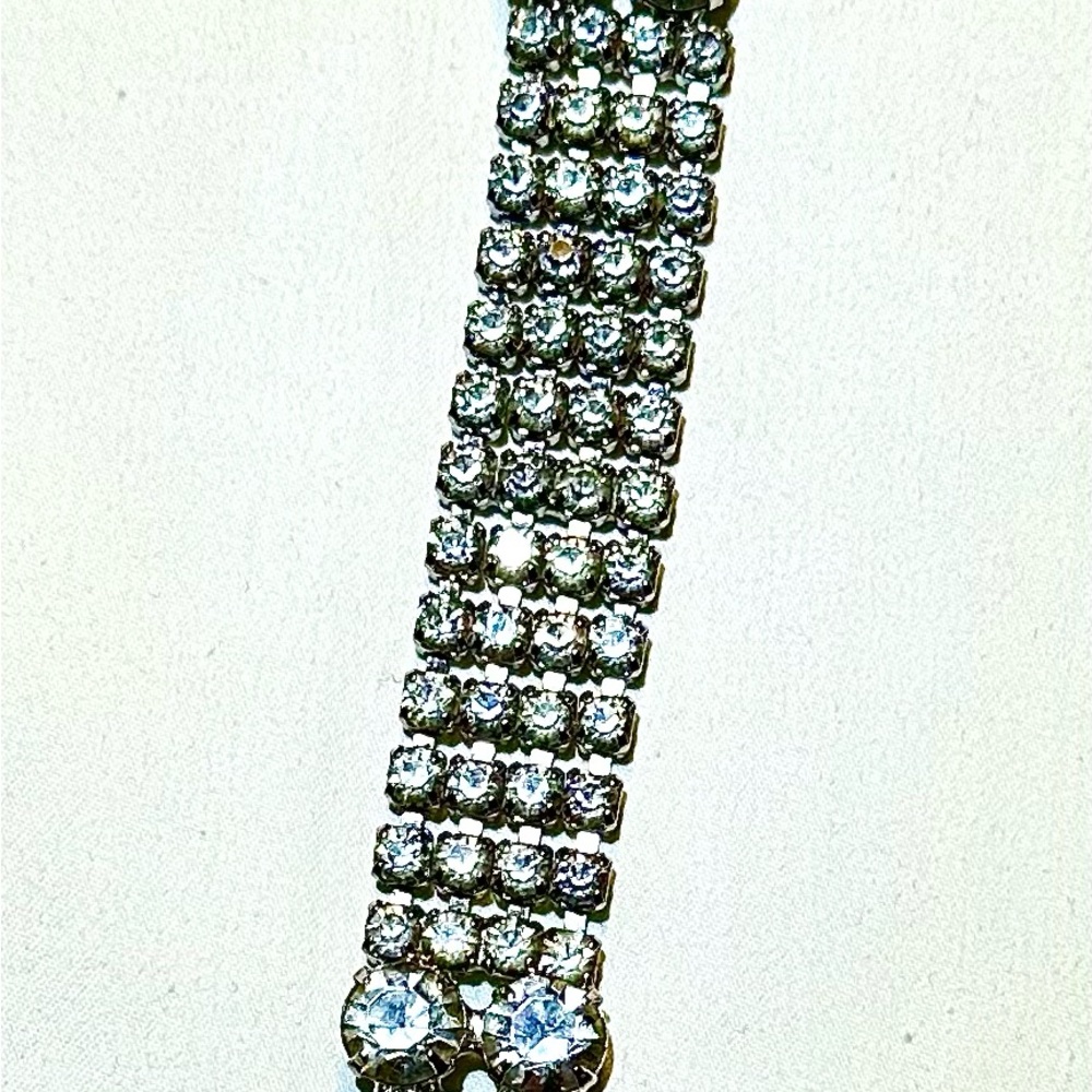 Elegant Silver Crystal Bracelet